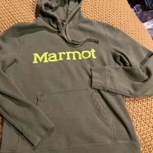 Marmot Men's Olive Hoodie Sweater